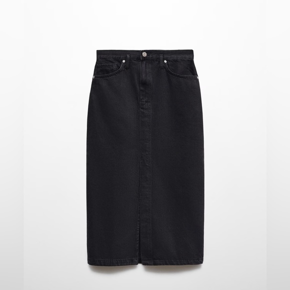 Mango Denim Midi Skirt - Picture 3 of 5